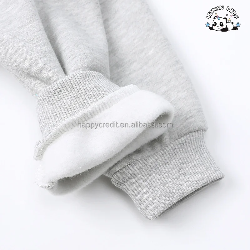 LEZONKIDS - Atacado Casual Luxo Personalizar logotipo Fleece Sweatsuit Shorts Conjunto de Roupas para Crianças Meninos e Meninas